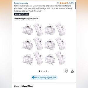 RESIN CLAW CLIP MAKING BUNDLE